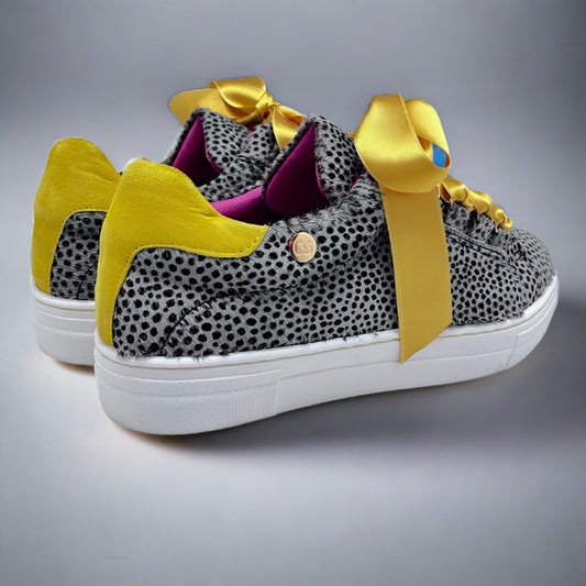 Skate - Grey/Yellow sneaker - Chanii B