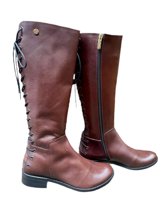 Empire - Brown leather long leg boot- LAST PAIR 37 - Chanii B