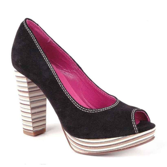 Bebe - Black platform white stack