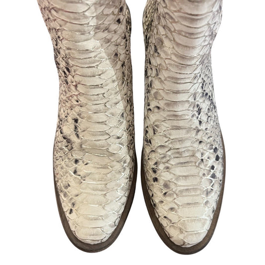 Zane Gold croc boot - Chanii B