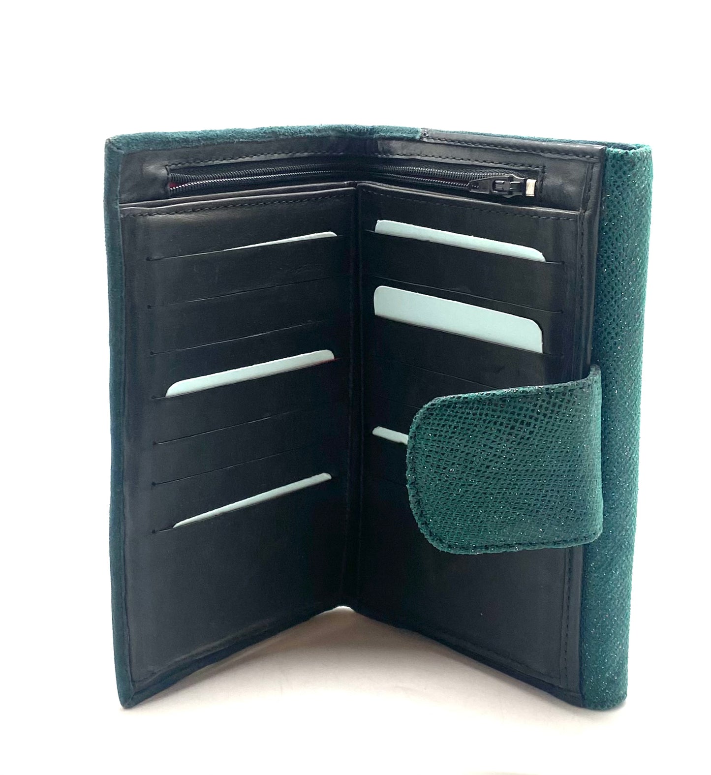 Mula - Teal suede wallet - Chanii B