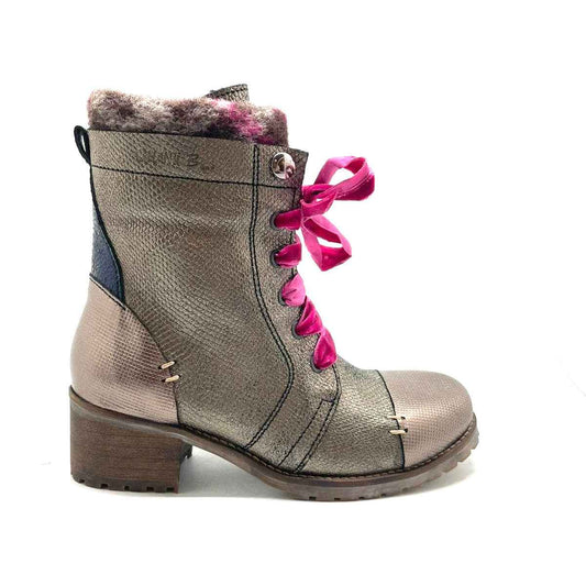 Grouse-Ling - Pewter-silver lace up boot- last pair 36