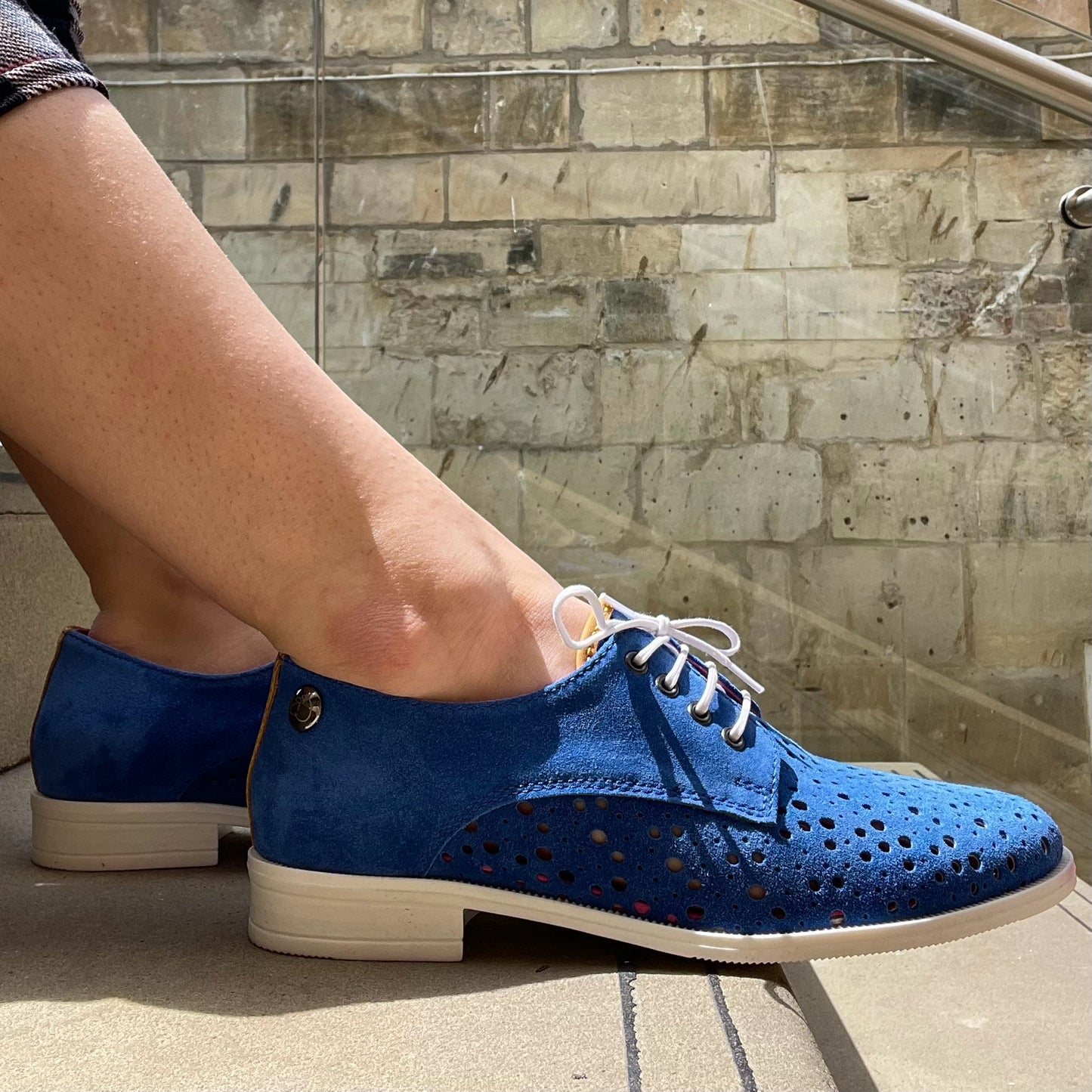 Cordon - Royal Blue lace up sneaker - Chanii B