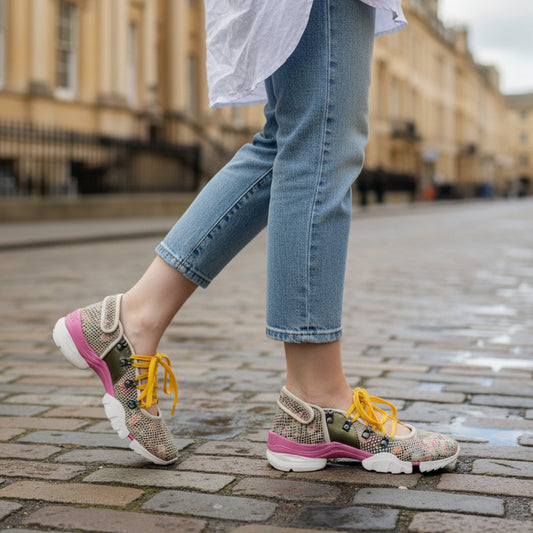Adios- multi green sneaker - Chanii B