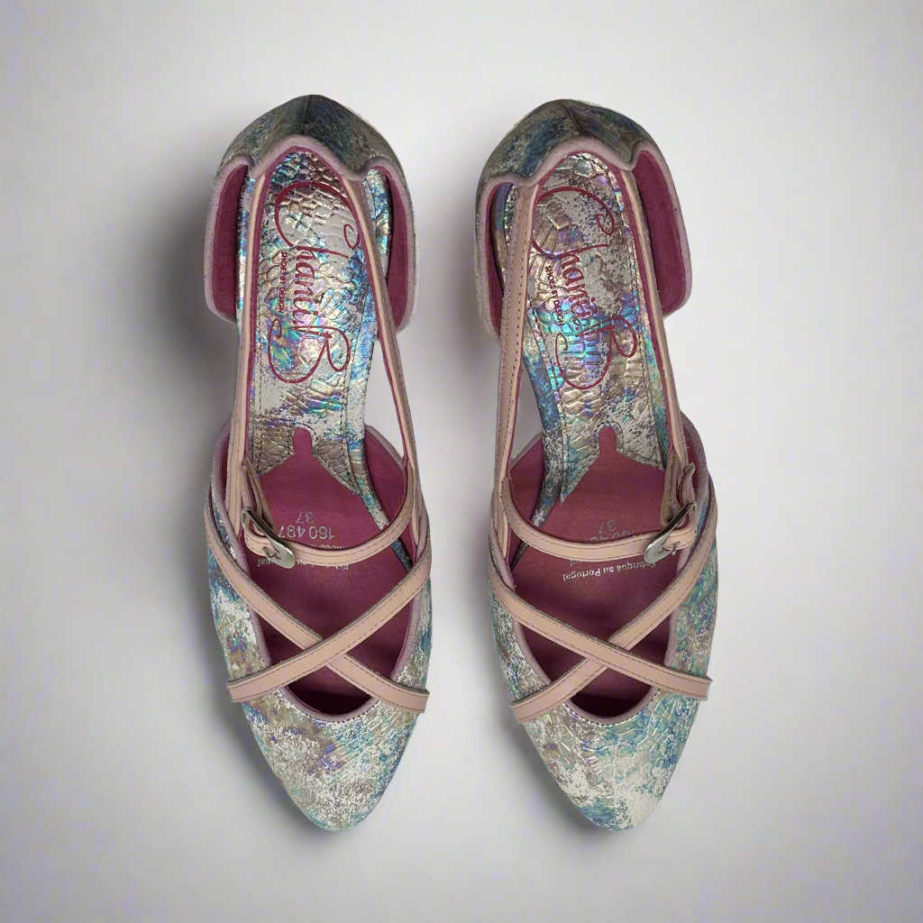 Croisse- multi pastel- mermaid kitten heel - Chanii B