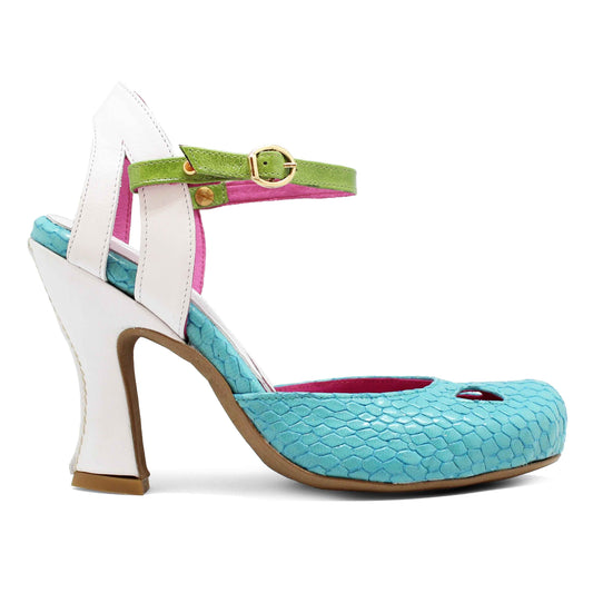 Bec - Aqua/Green high heel shoe