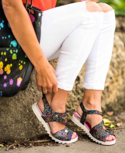 Choix - Black Multi Stingray Sandal- Last pair 36