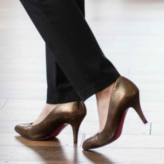 Zut - Bronze Metallic stiletto heel
