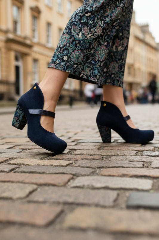 Stylo - Navy bar shoe - Chanii B