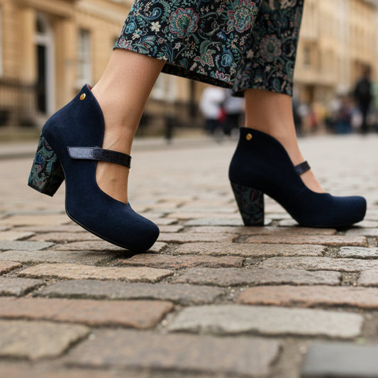 Stylo - Navy bar shoe - Chanii B