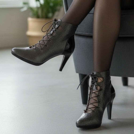 St Martins - Pewter High heel shoe