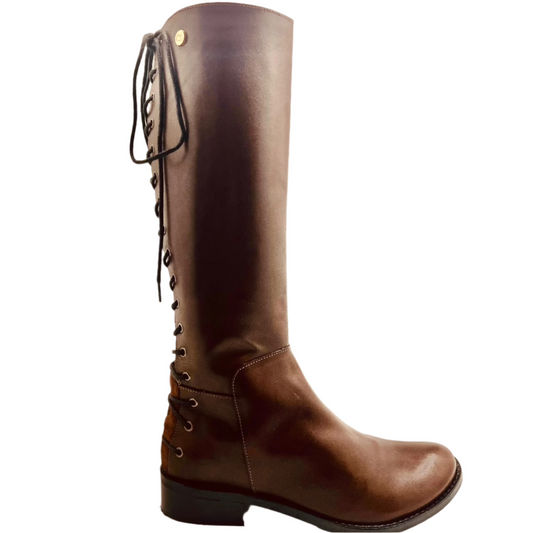 Empire - Brown leather long leg boot- LAST PAIR 37 - Chanii B