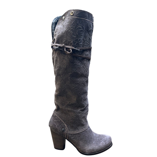 Pulpeux - Grey embossed flower - Chanii B