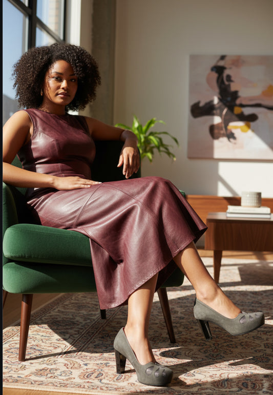 Port - Grey Suede Shoe - Chanii B