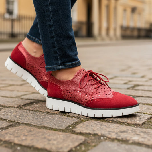 Bolt - Red lace up- last pair 37