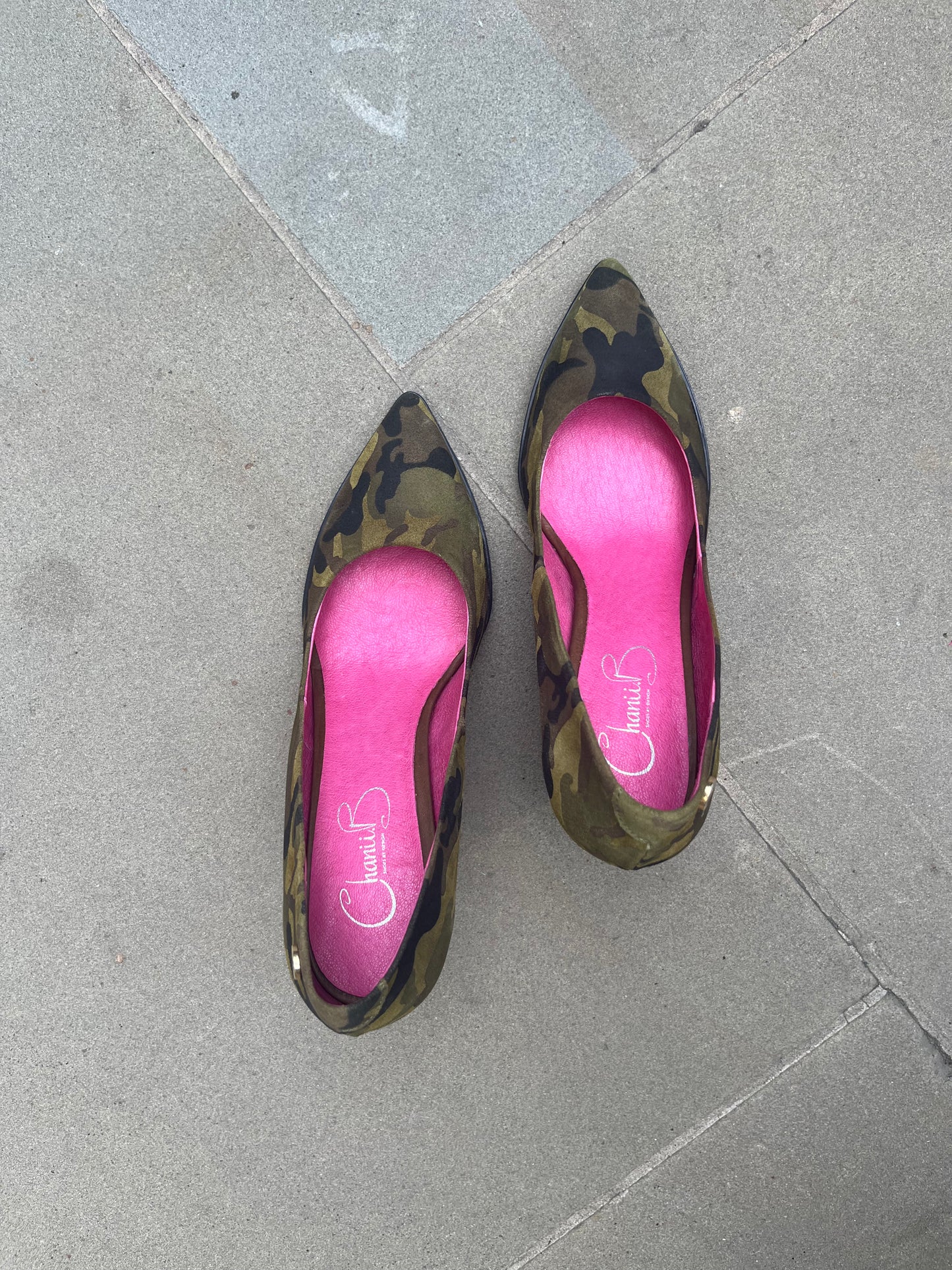 Pailette- Army Gold- High heel shoe - Chanii B