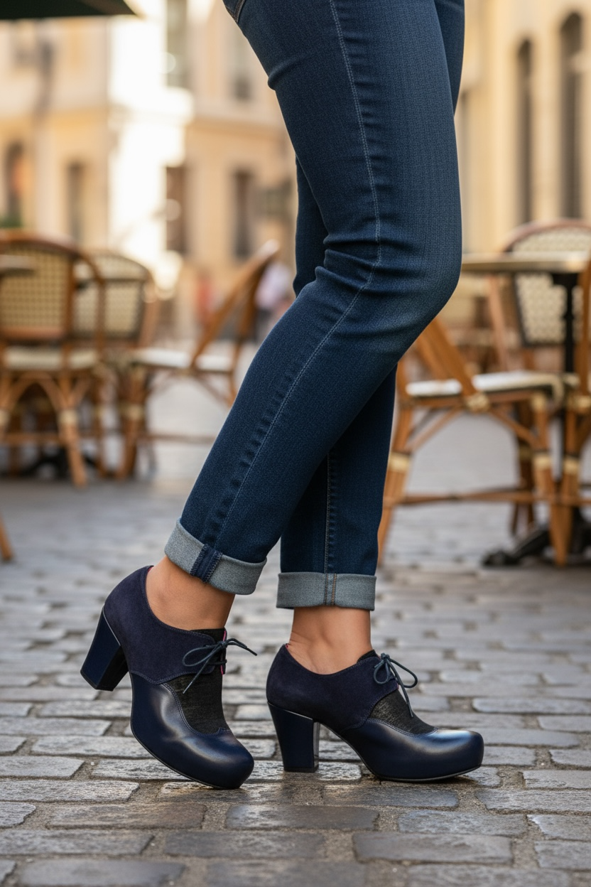 Bois - Navy lace up - Chanii B