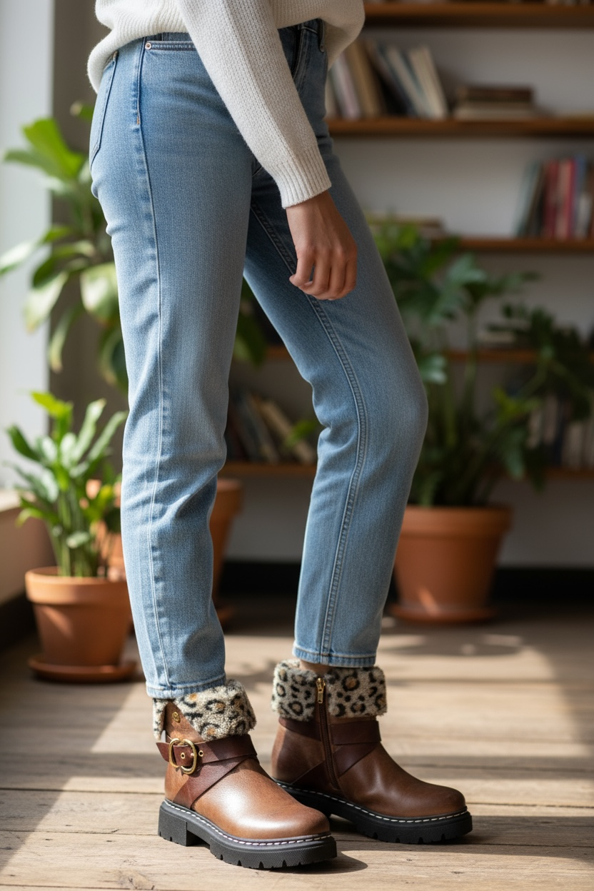 Lyone -Brown ankle boot