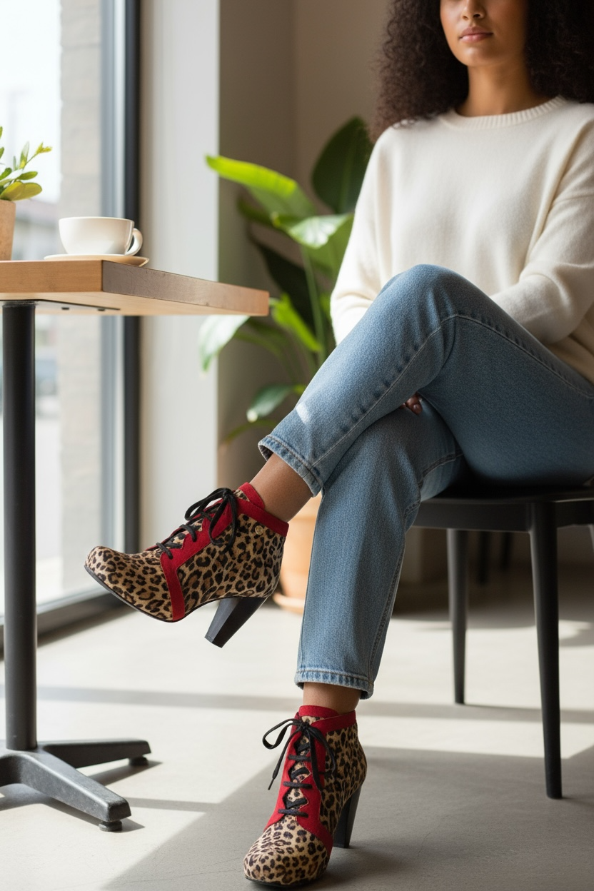 Mon Chou - Leopard and Red