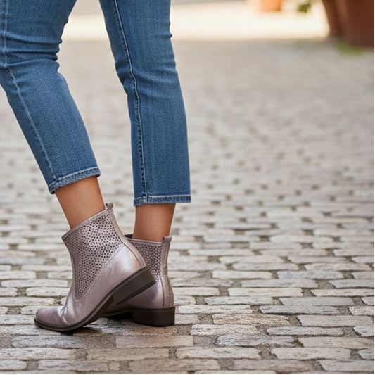 Saville - Pewter Ankle Boot- Past pair 36