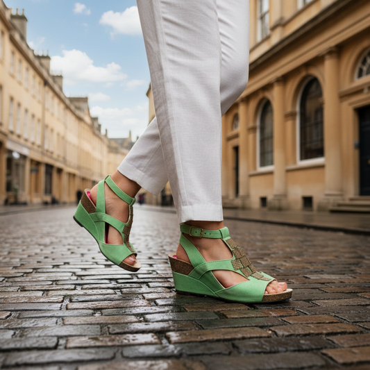Latte- Lime green- LAST PAIR 40!