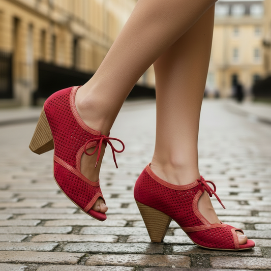 Gateau Red suede LAST PAIRS 34, 35 and 36