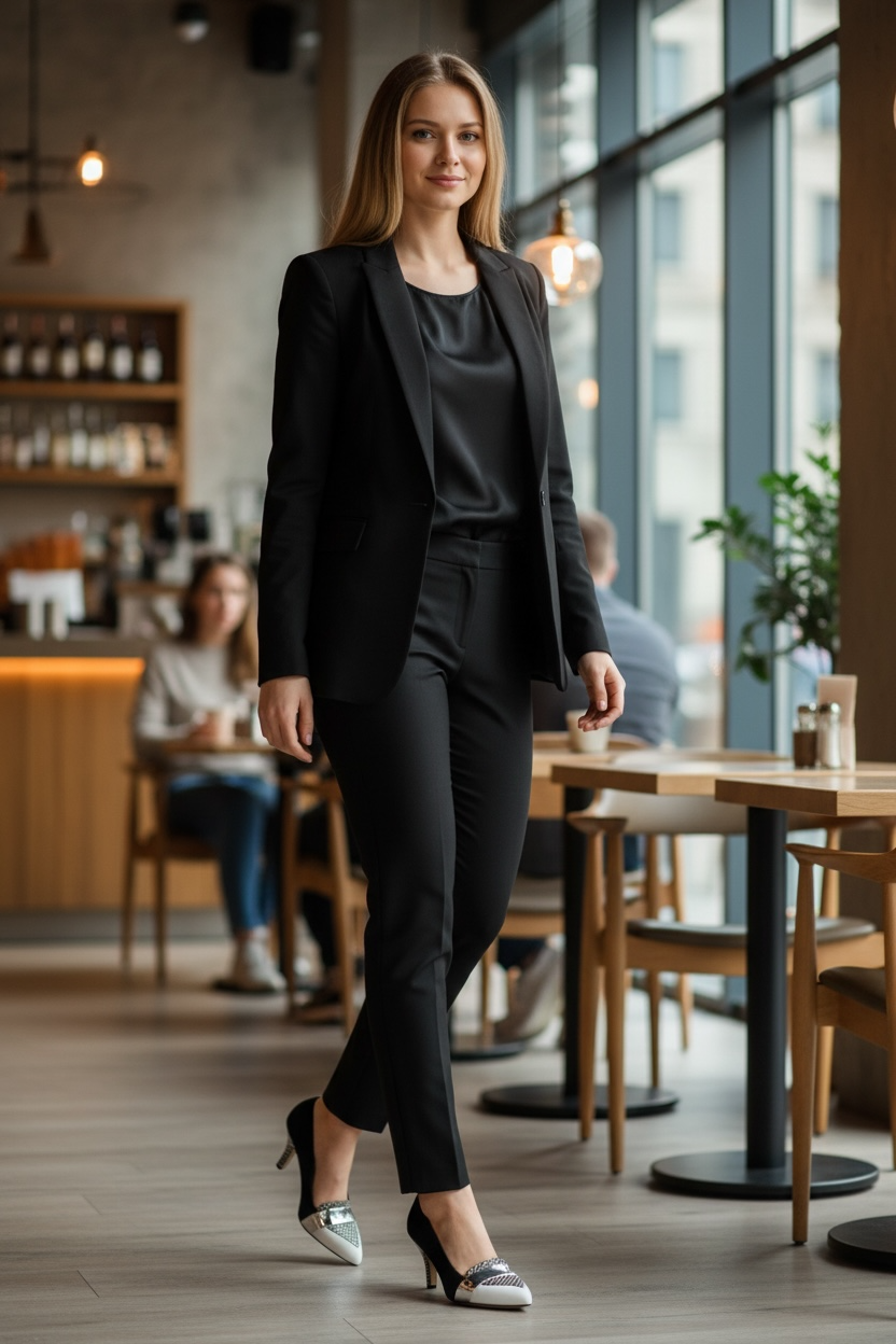 Ambra - Black/White-Last pair 40!