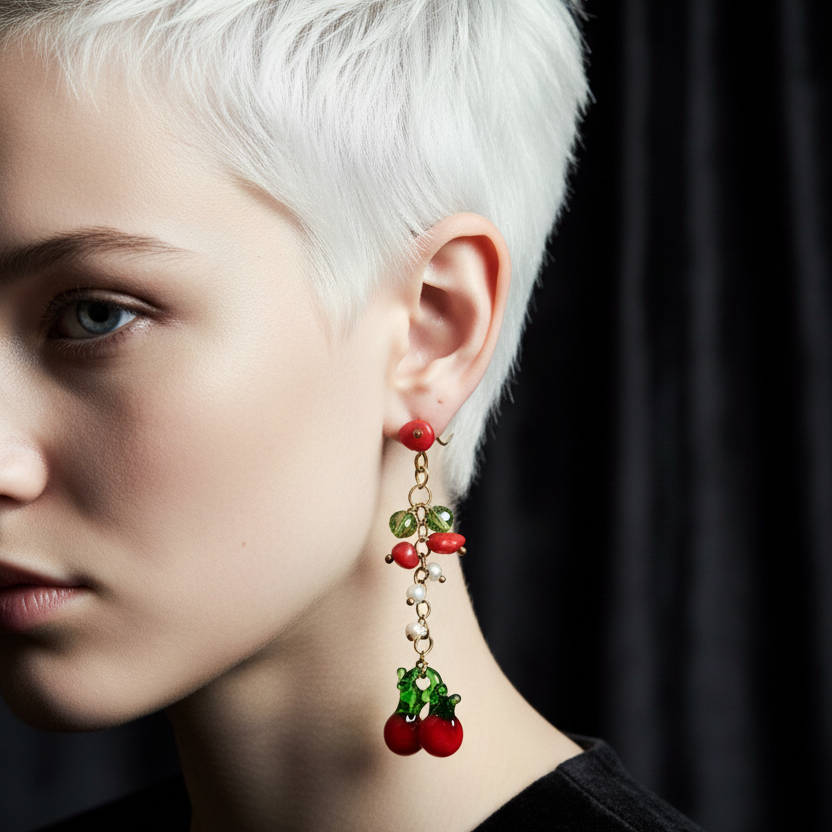 Earrings- Cherry trail
