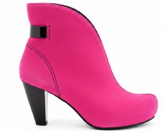 Livre - Fuchsia sparkle suede ankle boot- PRE ORDER