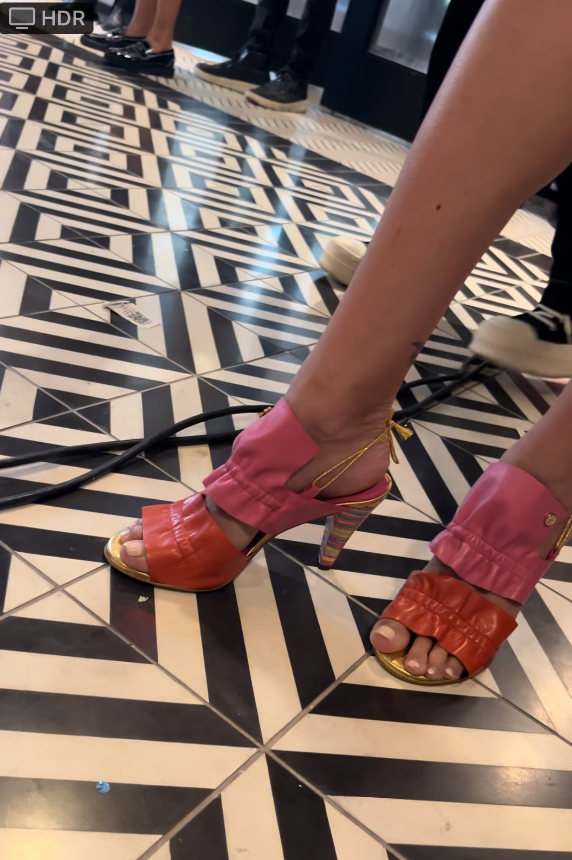 Saturn Fuchsia and orange open slide- PRE ORDER