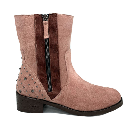 Mes Amie - Blush- brown ankle boot - Chanii B