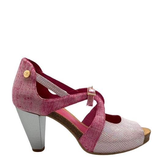 Martini- Pink cork heel shoe - Chanii B