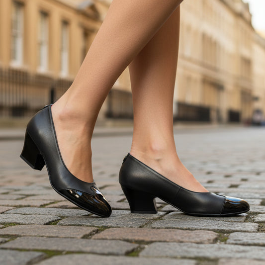 Frappuccino -navy and black dress shoe - Chanii B