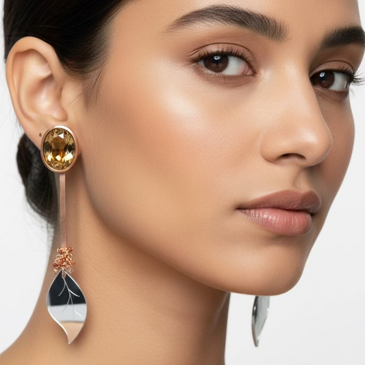Earrings-Opaleaves