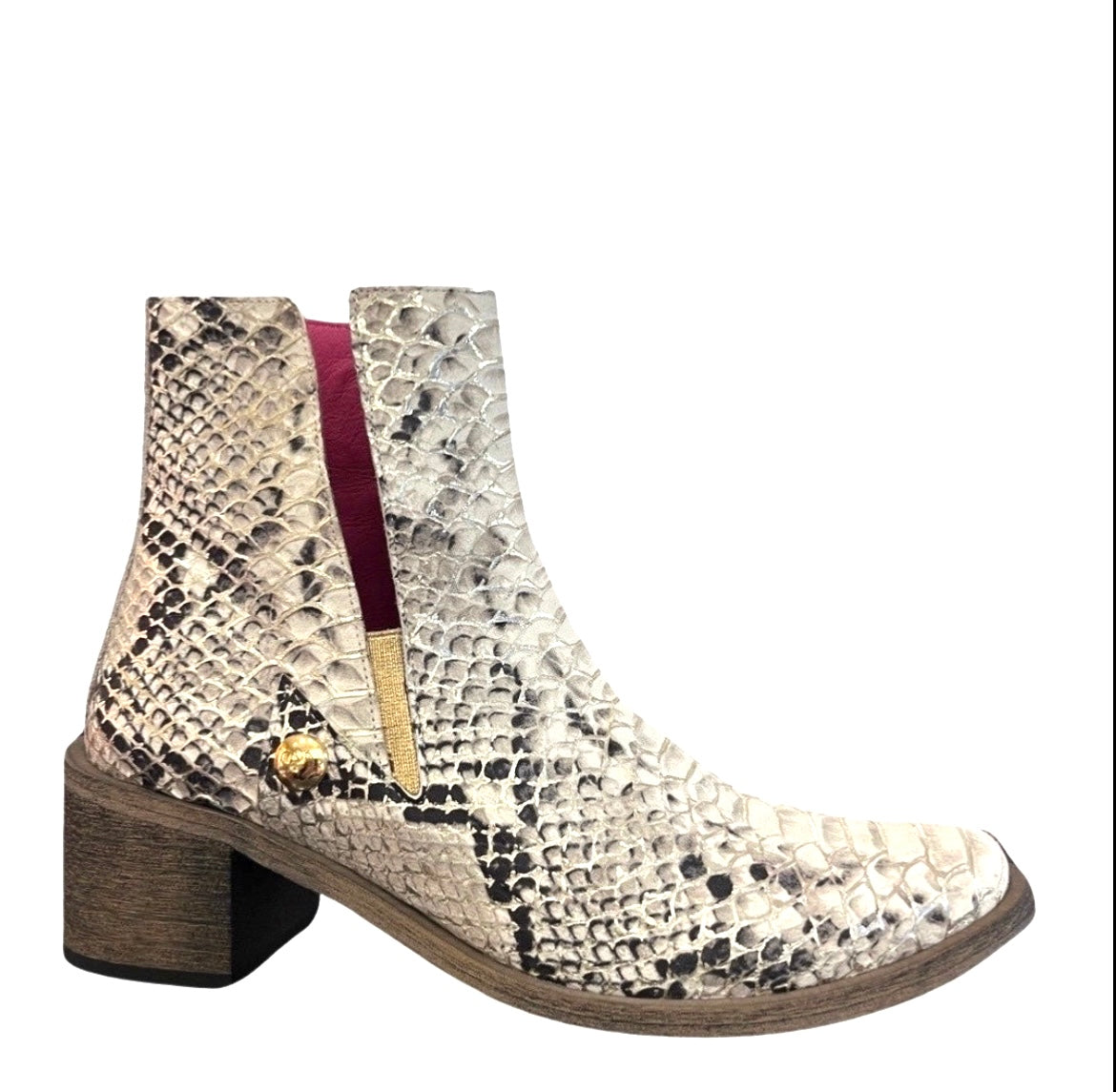 Zane Gold croc boot- Last pair 37
