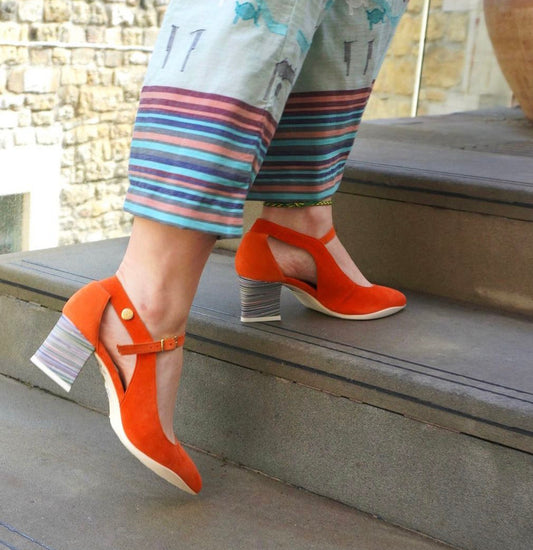 La La - Orange- Dress shoe - Chanii B