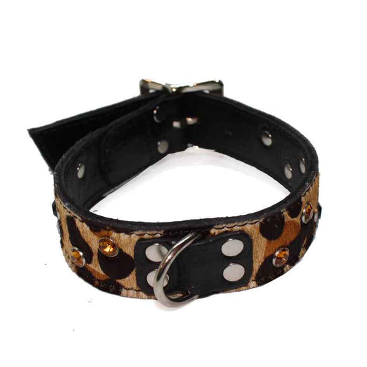 Medium leopard Pet Collar