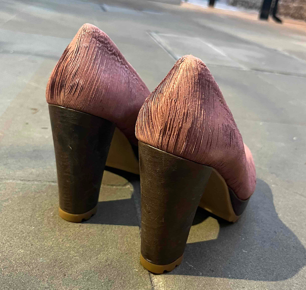 Pate - Dusty Pink Laser Platform shoe - Chanii B
