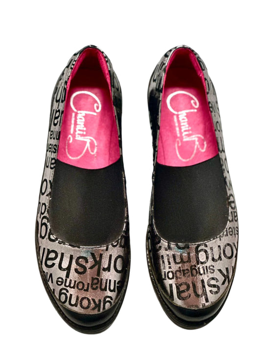 Filo -City Pewter slip on shoe - Chanii B