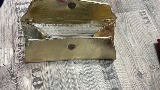 Fold Clutch - Gold White Rainbow Unicorn