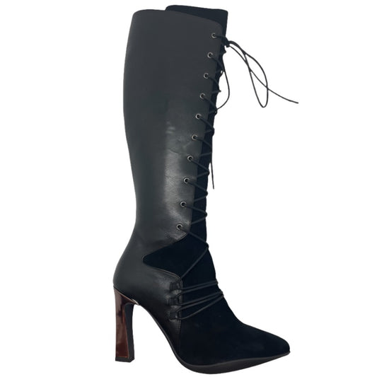 Filomina - Black/bronze High heel boot - Chanii B