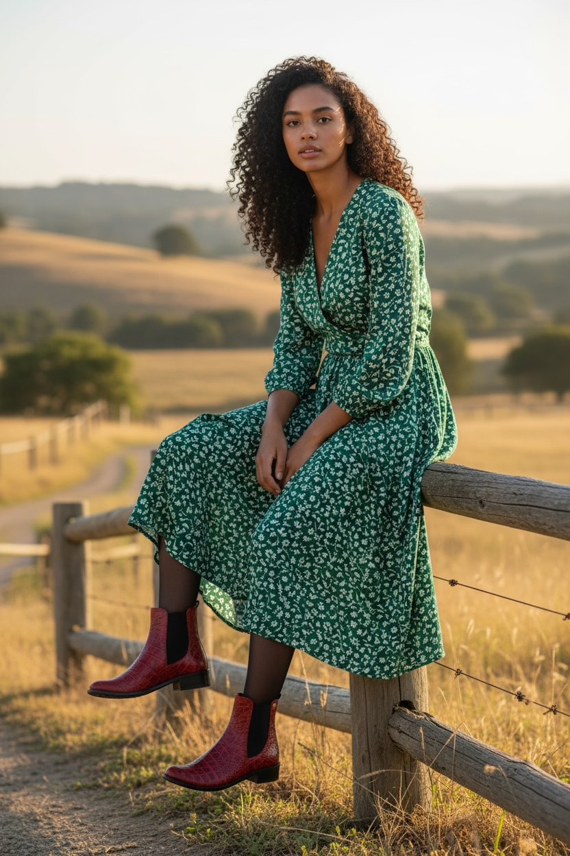 Taille Wine Chelsea ankle boot - Chanii B