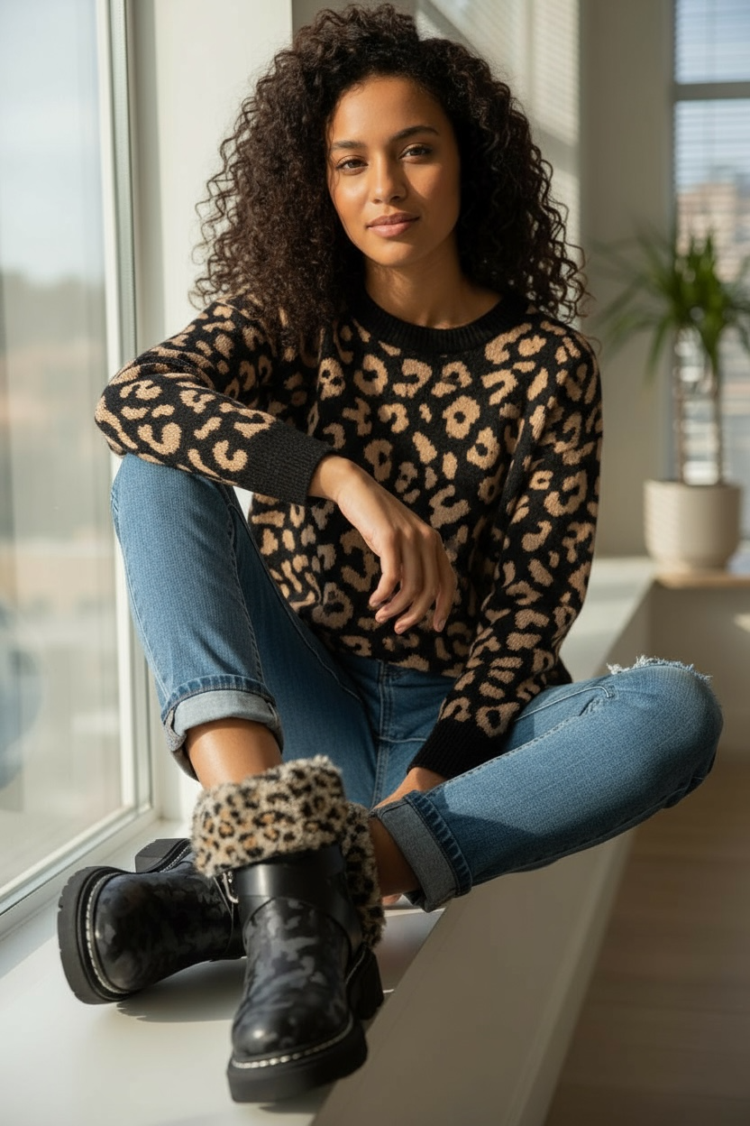 Lyone -Black ankle boot