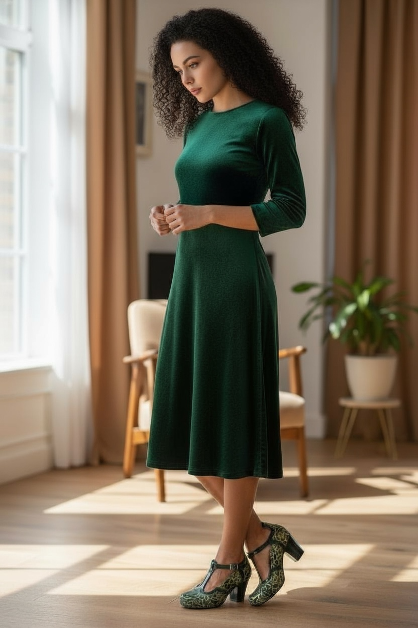 Cerise Teal green scroll- Limited edition