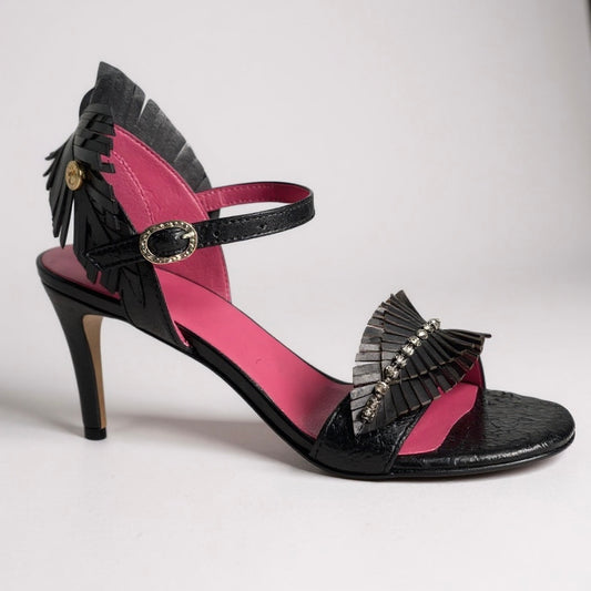 Fifi Black Shimmer sandal