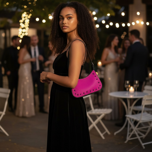Luna-Fuchsia small handbag