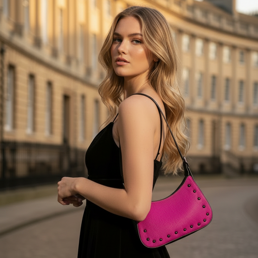 Luna-Fuchsia small handbag