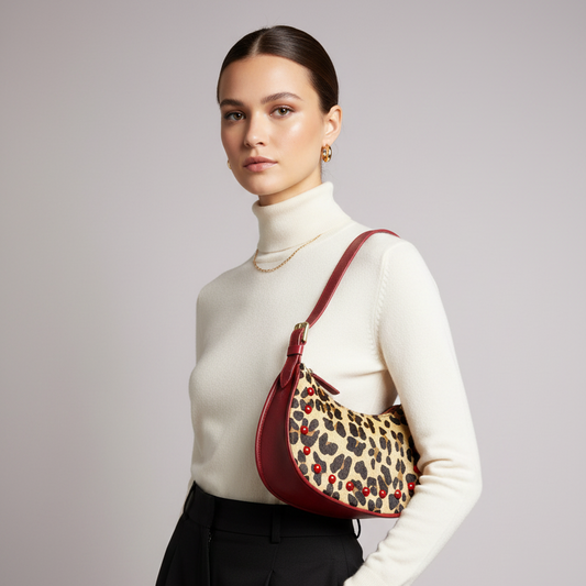 Luna B- leopard and red