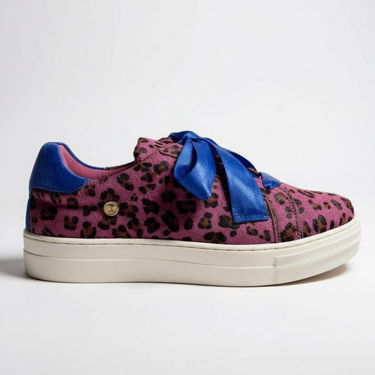 Skate - fuchsia leopard sneaker
