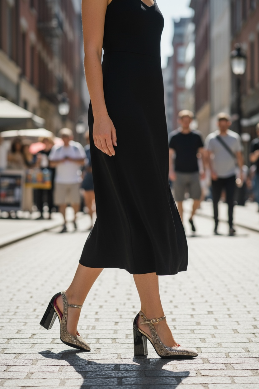 Pointure-Gold -High heel shoe